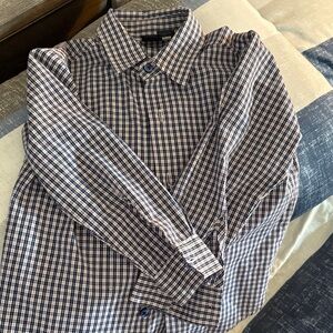 Nautica NWOTClassic Blue Plaid boy’s Button-Up Shirt